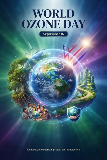 world ozone day 2026 poster slogans - World Cleanup Day