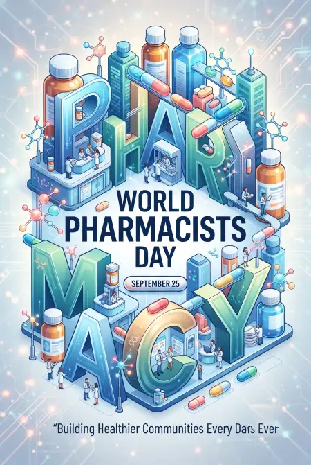world pharmacists day 2026 greeting card - World Pharmacists Day 2026