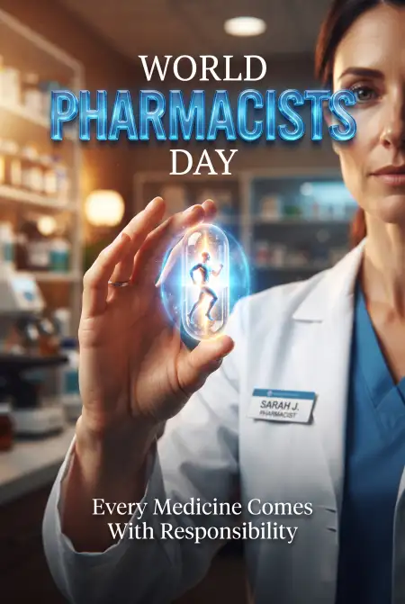 world pharmacists day 2026 poster template - World Pharmacists Day 2026