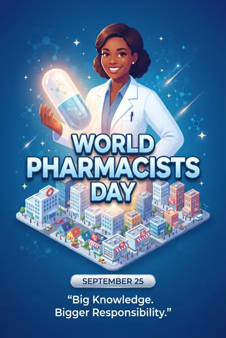 world pharmacists day 2026 vector design - Vector