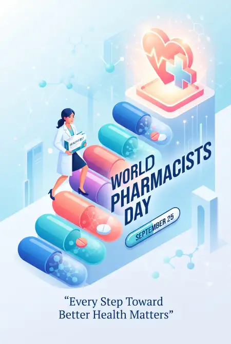 world pharmacists day 2026 vector - Vector