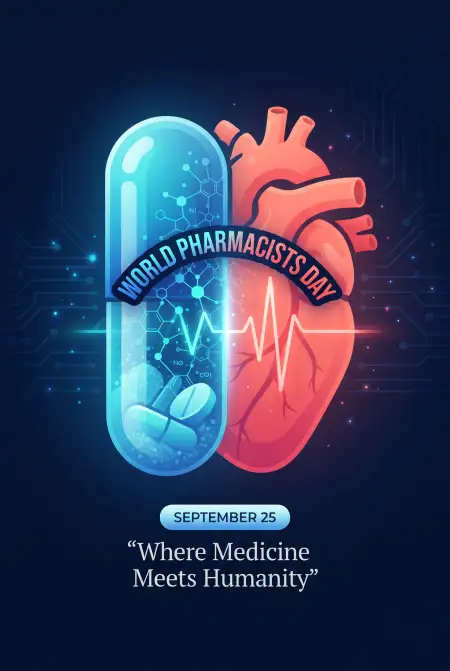 world pharmacists day healthcare awareness poster