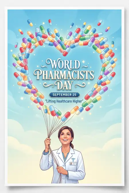 world pharmacists day pharmaceutical poster design