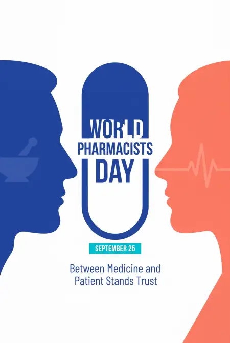 world pharmacists day pharmacist and patient poster