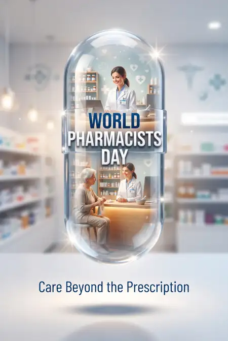 world pharmacists day professional poster design - World Pharmacists Day 2026
