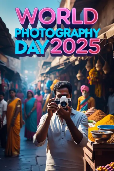 World Photography Day 2025 Theme Poster For School Project - Free World Photography Day 2025 Download