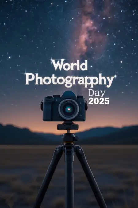 World Photography Day 2025 Timeline History In English - Free World Photography Day 2025 Download