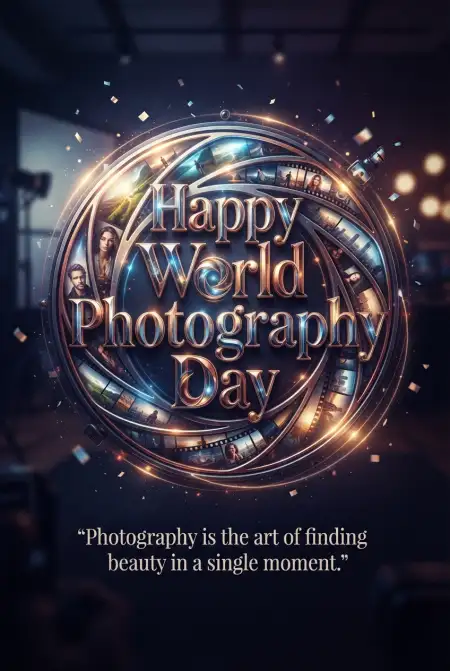 Free World Photography Day 2026 Creative Social Media Graphics Image Download