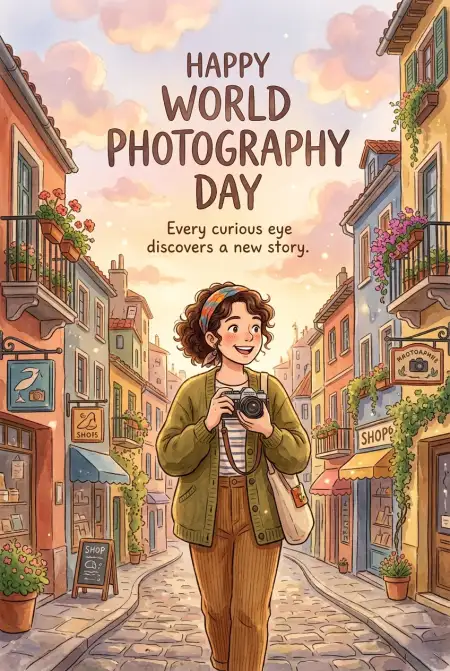 Free World Photography Day 2026 Ghibli Style Image Image Download