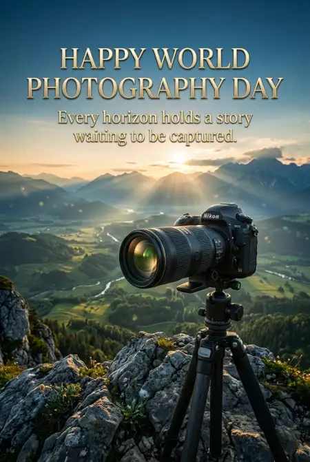 Free World Photography Day 2026 Inspirational Quotes Image Download