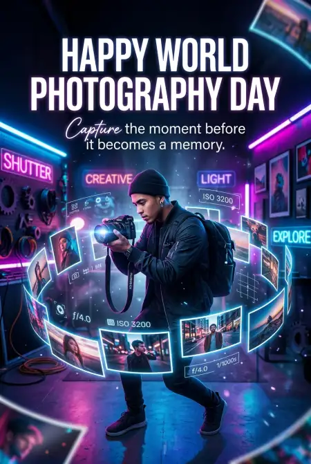 Free World Photography Day 2026 Instagram Post Ideas Image Download