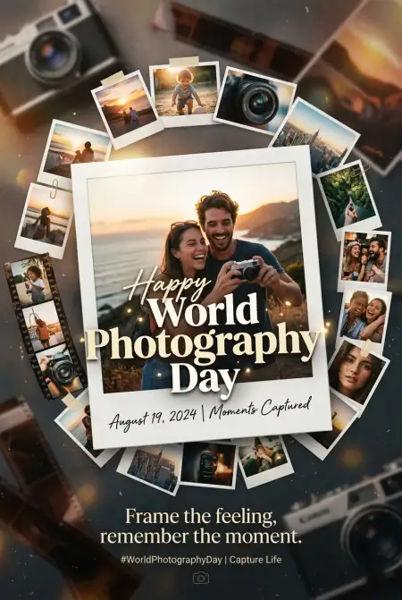 Free World Photography Day 2026 Instagram Template Image Download