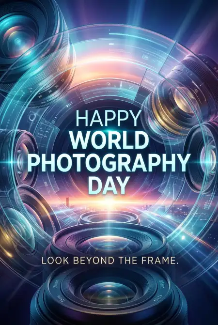Free World Photography Day 2026 Photo Frame Design Image Download