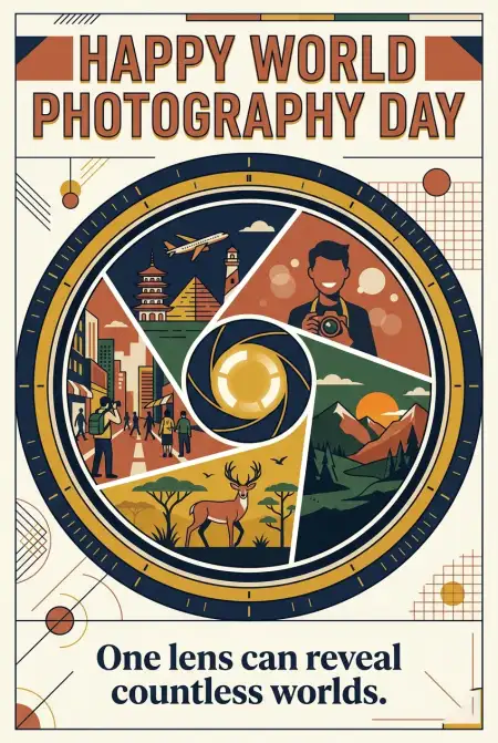 Free World Photography Day 2026 Photography Festival Poster Image Download