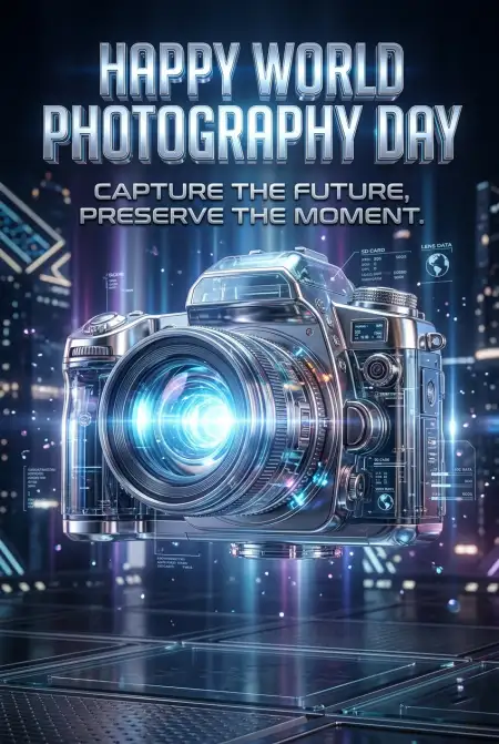 Free World Photography Day 2026 Professional Photography Poster Image Download