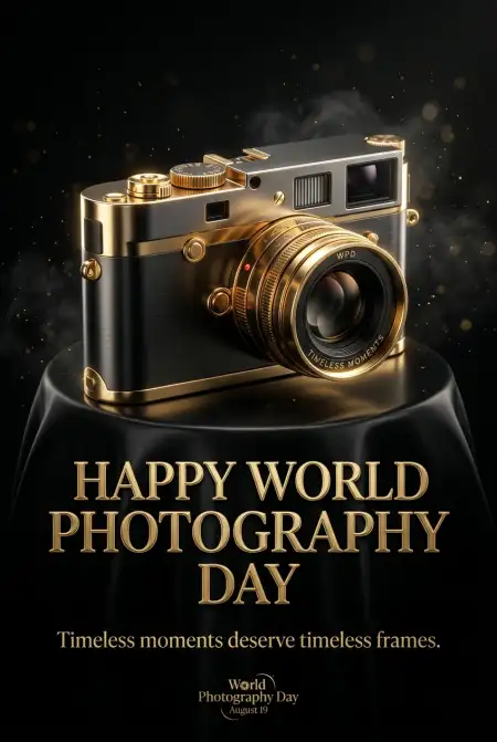 Free World Photography Day 2026 Realistic Camera Image Image Download
