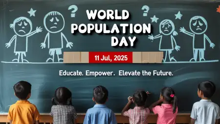 World Population Day 2025 Creative Poster - Free World Population Day Download