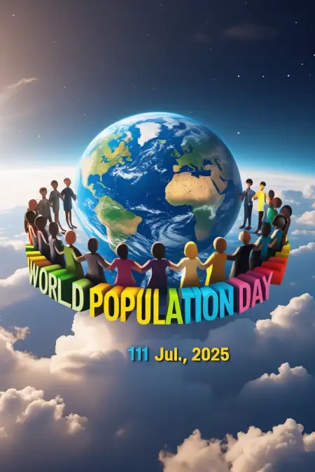 World Population Day Vector Design Free - Free Vector Download