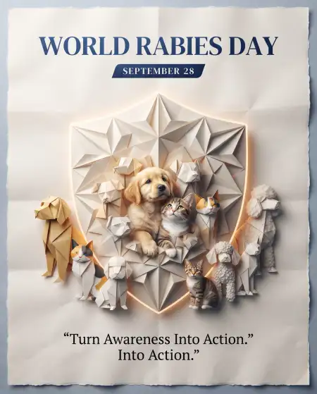 world rabies day 2026 facebook awareness poster - World Rabies Day 2026 Campaign Poster