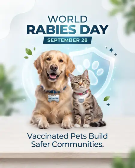 world rabies day 2026 pet vaccination social media post
