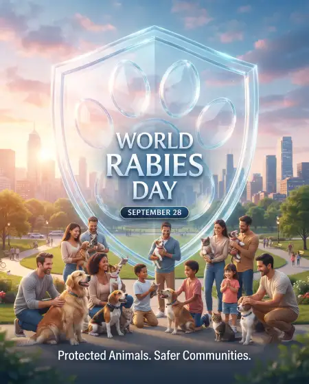 world rabies day 2026 social media post