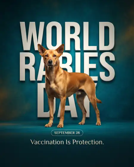 world rabies day vaccination awareness poster