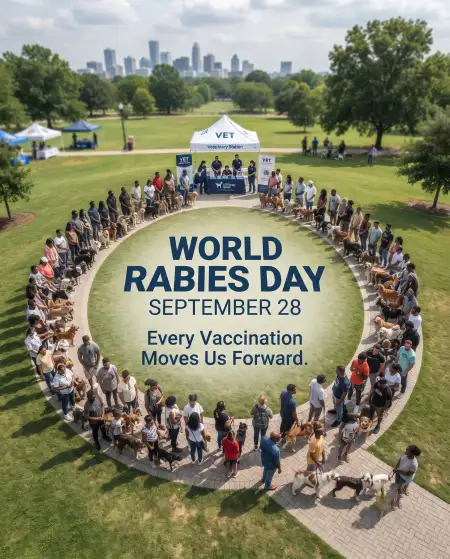 world rabies day vaccination message