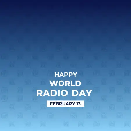 World Radio Day Banner Background - Free World Radio Day Download