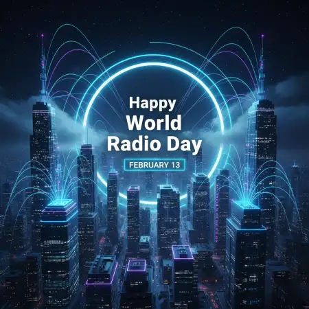 World Radio Day Creative Poster Background - Free World Radio Day Download