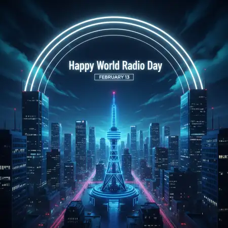 World Radio Day Digital Poster Download - Free World Radio Day Download