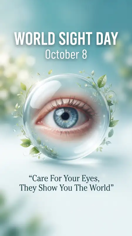 world sight day eye care poster 2026