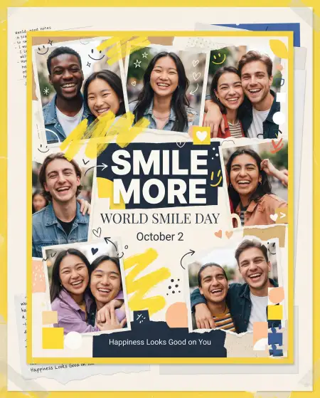 world smile day celebration poster 2026