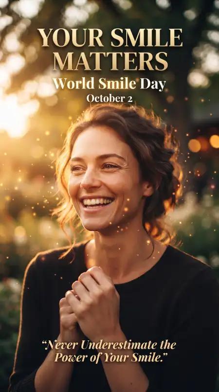 world smile day smile and spread happiness 2026 - World Smile Day 2026