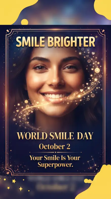 world smile day smile poster 2026