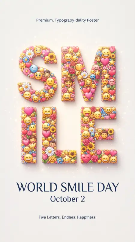 world smile day smiley face images 2026 - World Health Day 2026