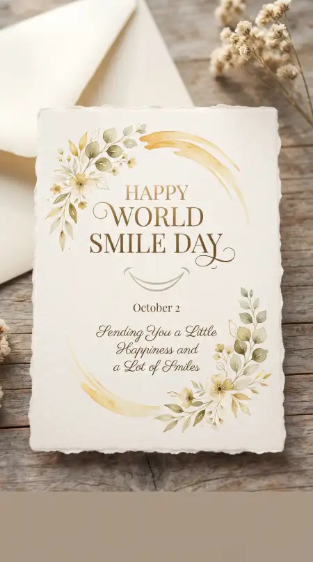 world smile day wishes card 2026