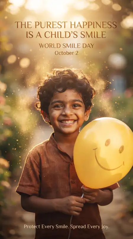 world smile day wishes for kids 2026