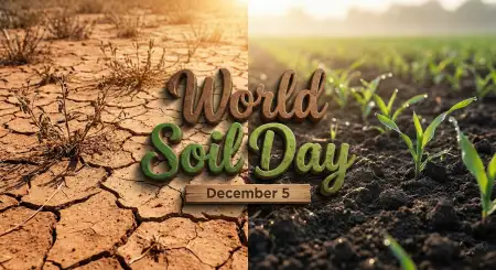 Free World Soil Day Theme Based Minimal Poster Background Download