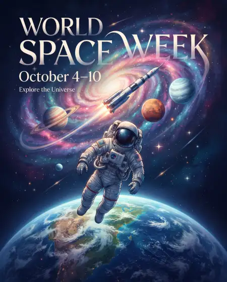 world space week 2026 poster - World Space Week 2026