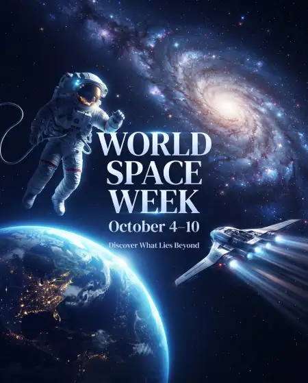 world space week 2026 social media post - World Space Week 2026