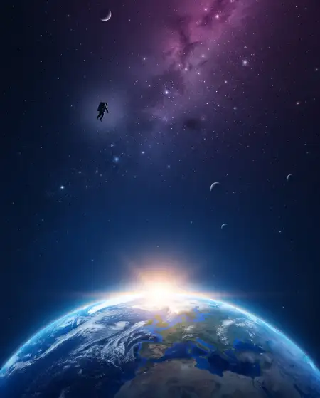 world space week astronaut in space - World Space Week 2026