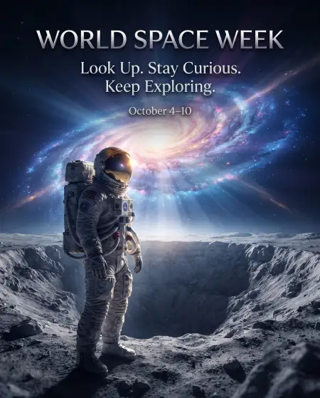 world space week astronaut png - World Space Week 2026