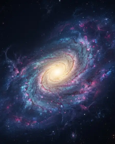world space week colorful galaxy background - World Space Week 2026