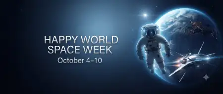 world space week facebook cover design - World Space Week 2026