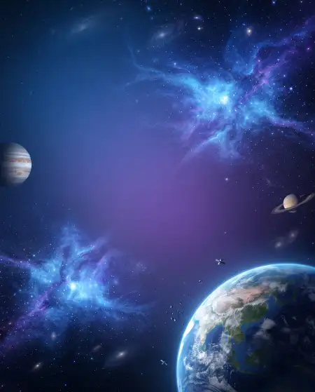 world space week planets and stars background - World Space Week 2026