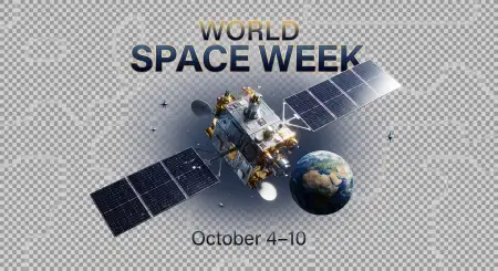 world space week satellite png - World Space Week 2026