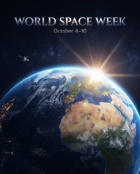world space week satellite - World Space Week 2026