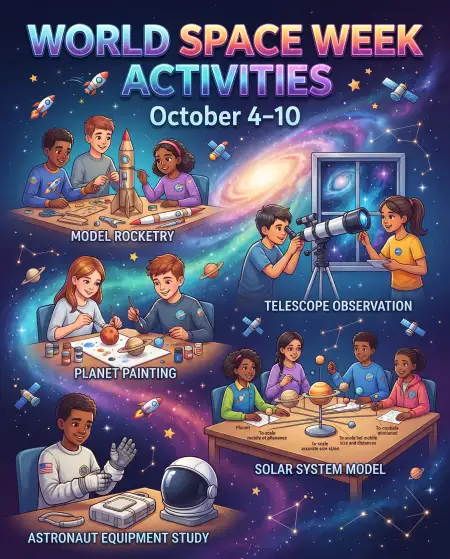 world space week school activities - World Space Week 2026