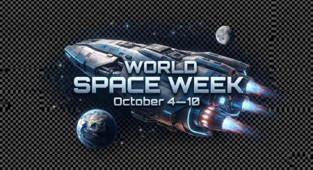 world space week sci fi background - World Space Week 2026