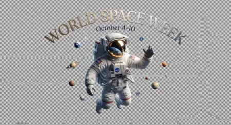 world space week social media design - World Space Week 2026